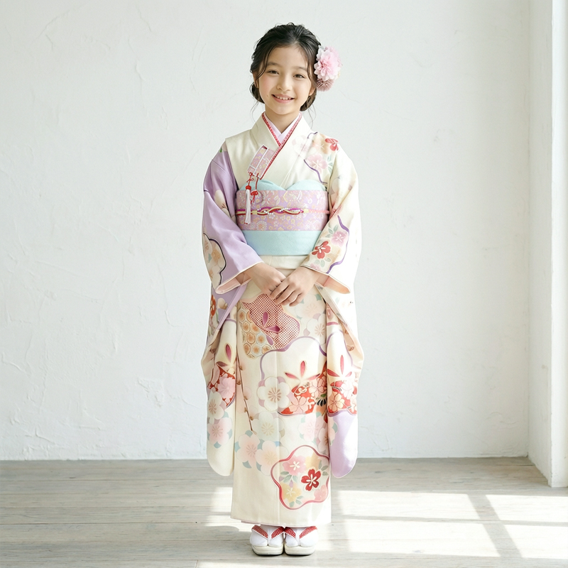 七五三着物7歳女の子画像