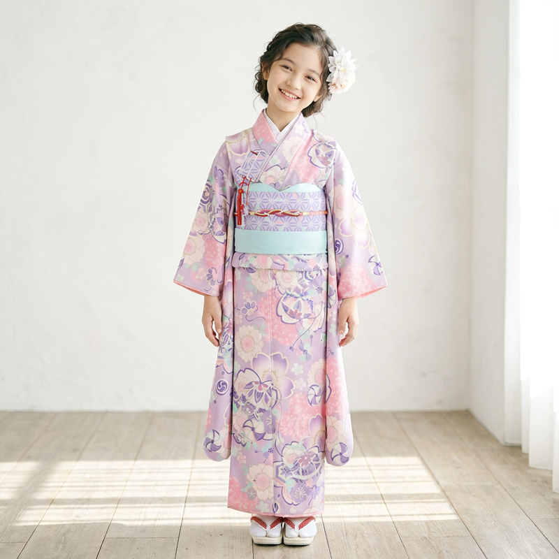 七五三着物7歳女の子画像