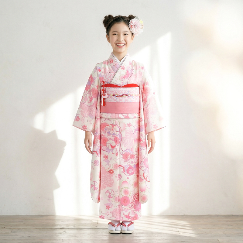 七五三着物7歳女の子画像