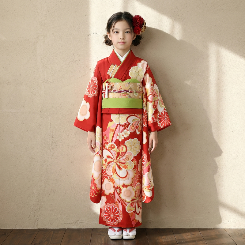 七五三着物7歳女の子画像