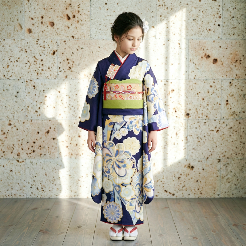 七五三着物7歳女の子画像