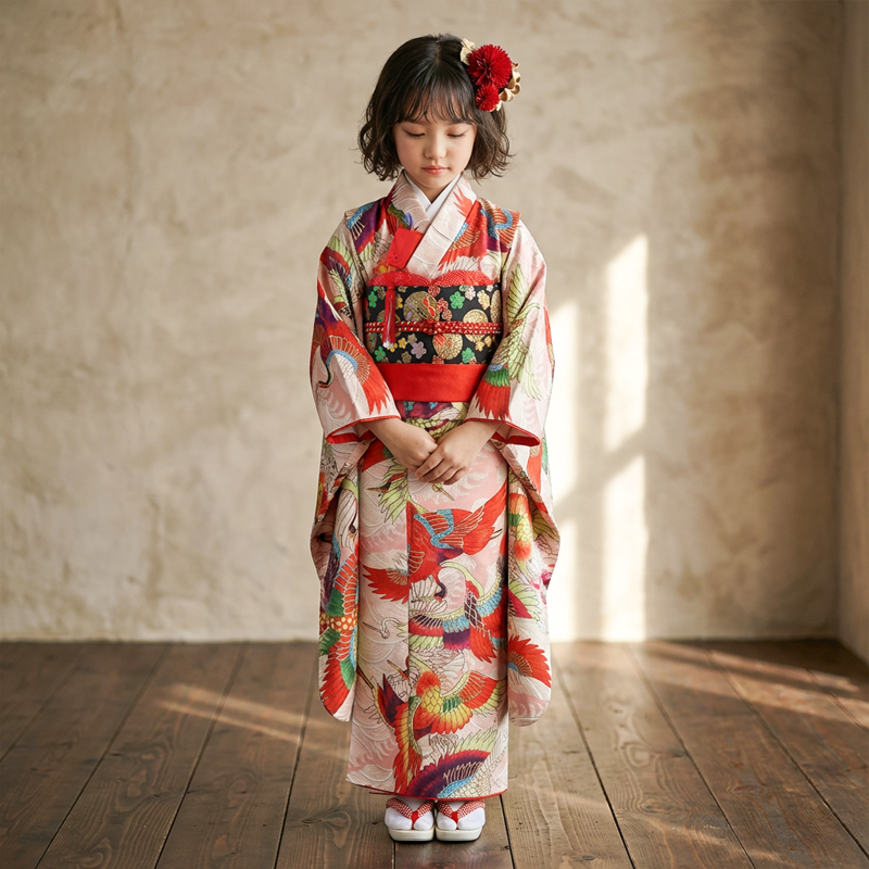 七五三着物7歳女の子画像