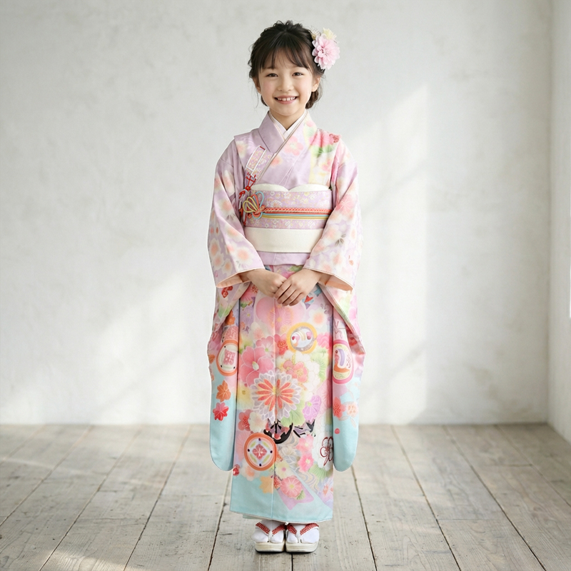七五三着物7歳女の子画像