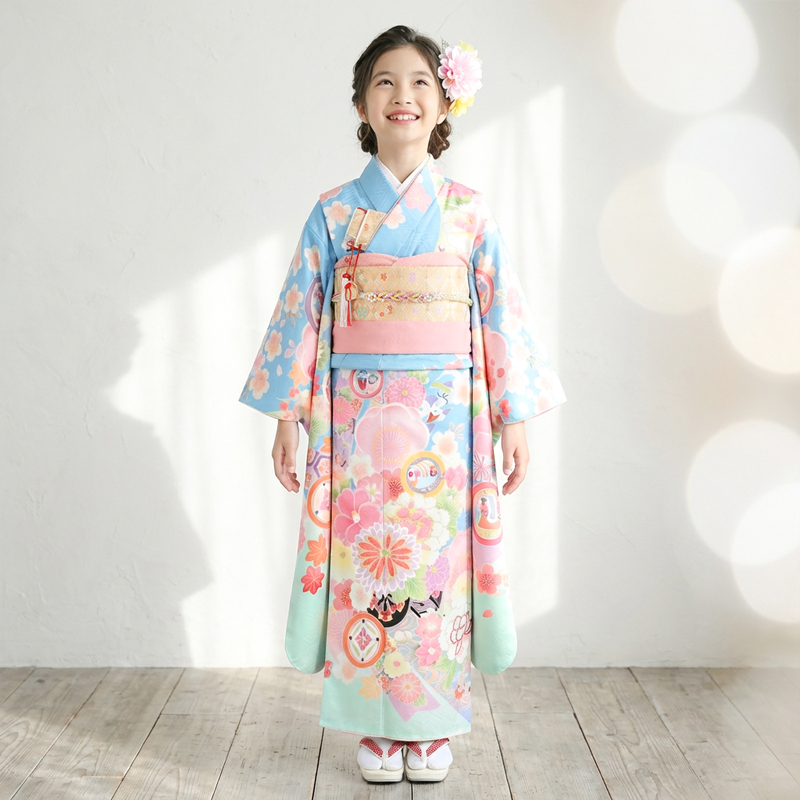 七五三着物7歳女の子画像