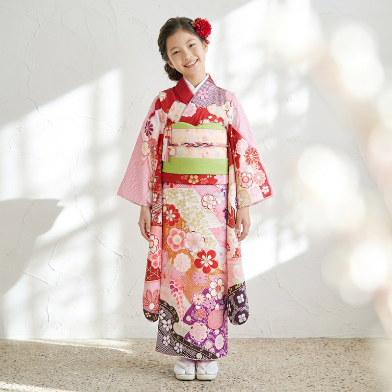 七五三着物7歳女の子画像