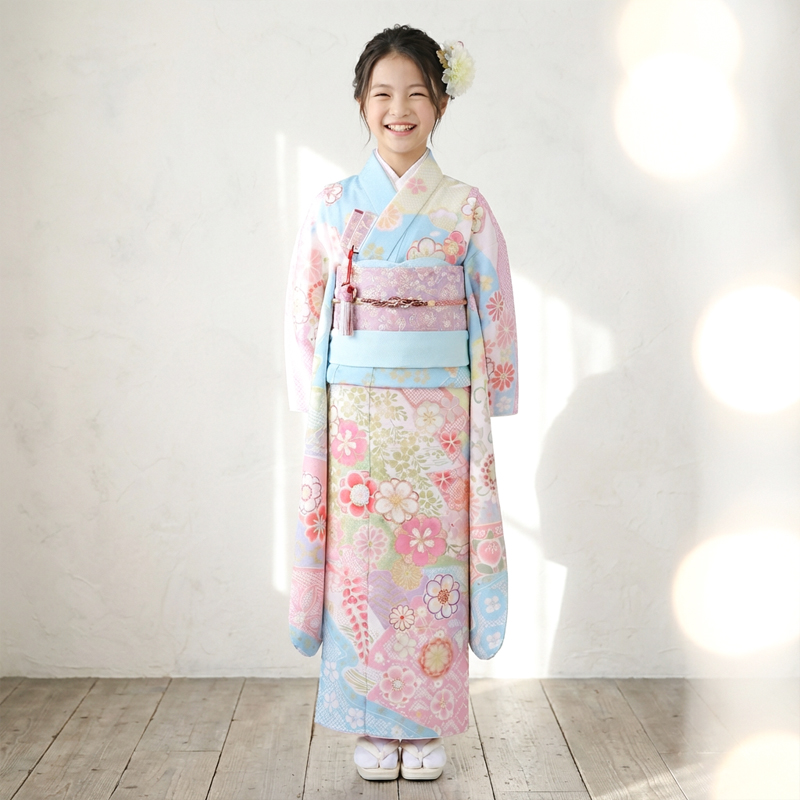 七五三着物7歳女の子画像
