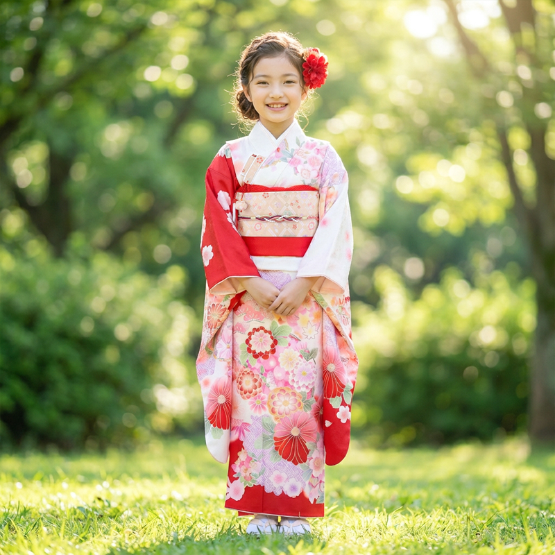 七五三着物7歳女の子画像