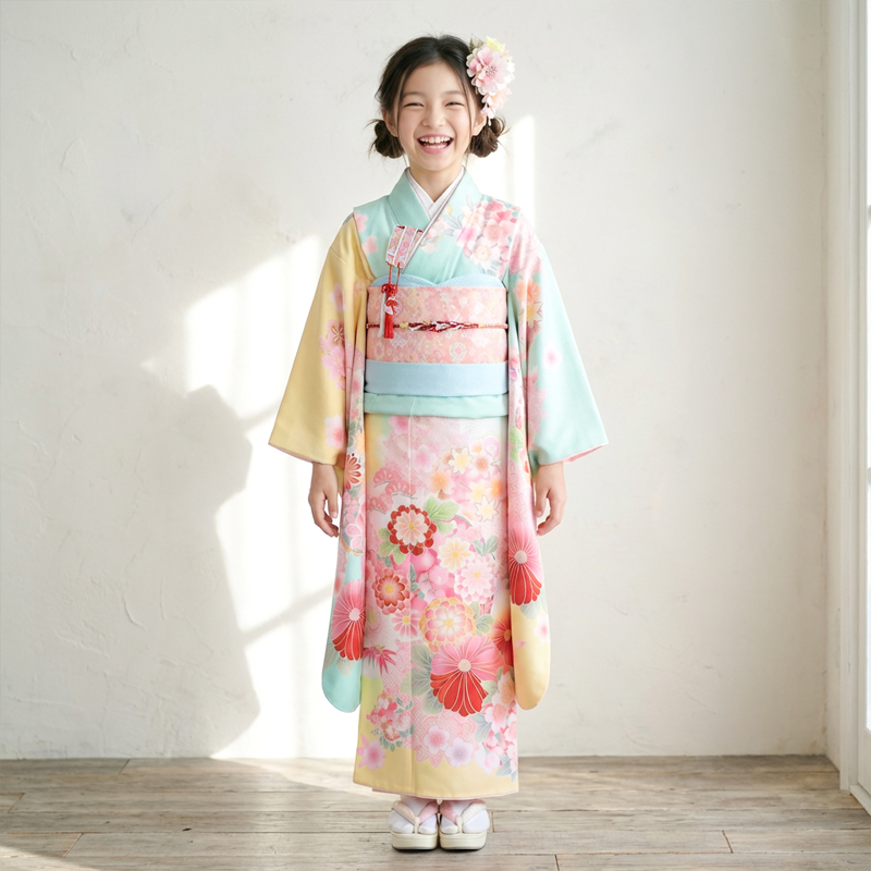 七五三着物7歳女の子画像