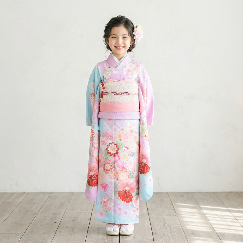 七五三着物7歳女の子画像