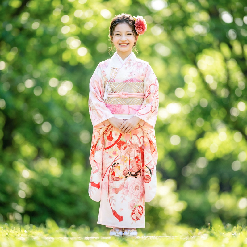 七五三着物7歳女の子画像