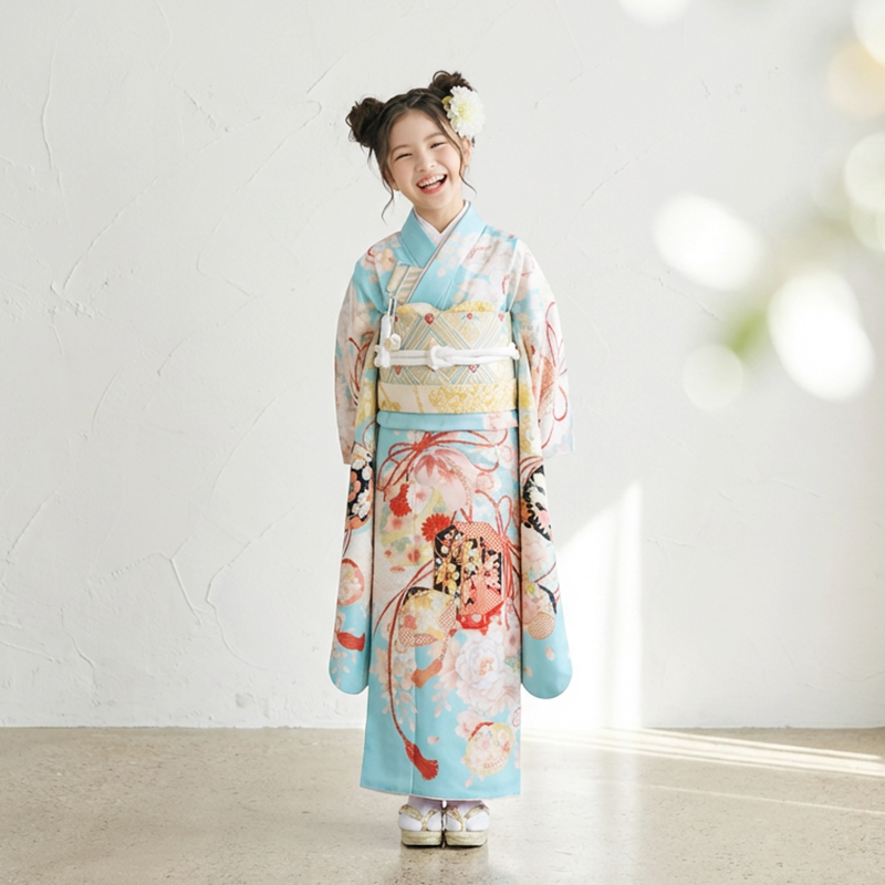 七五三着物7歳女の子画像