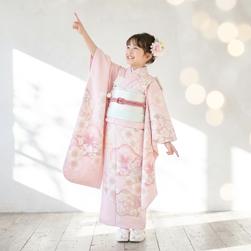 七五三着物7歳女の子画像
