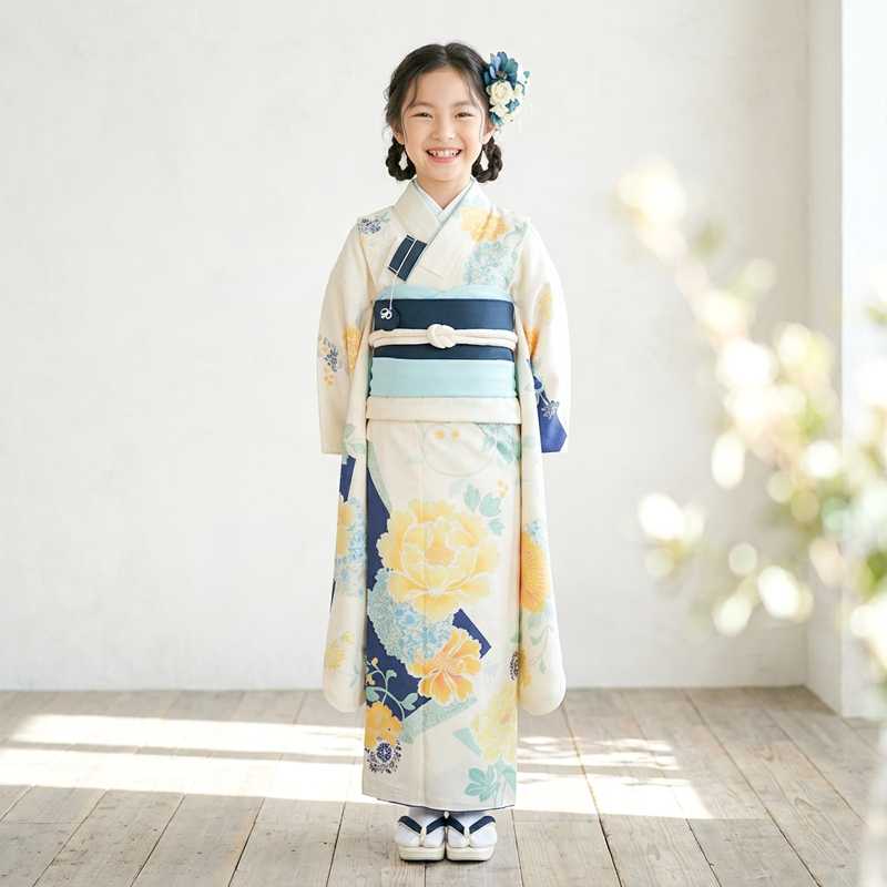 七五三着物7歳女の子画像