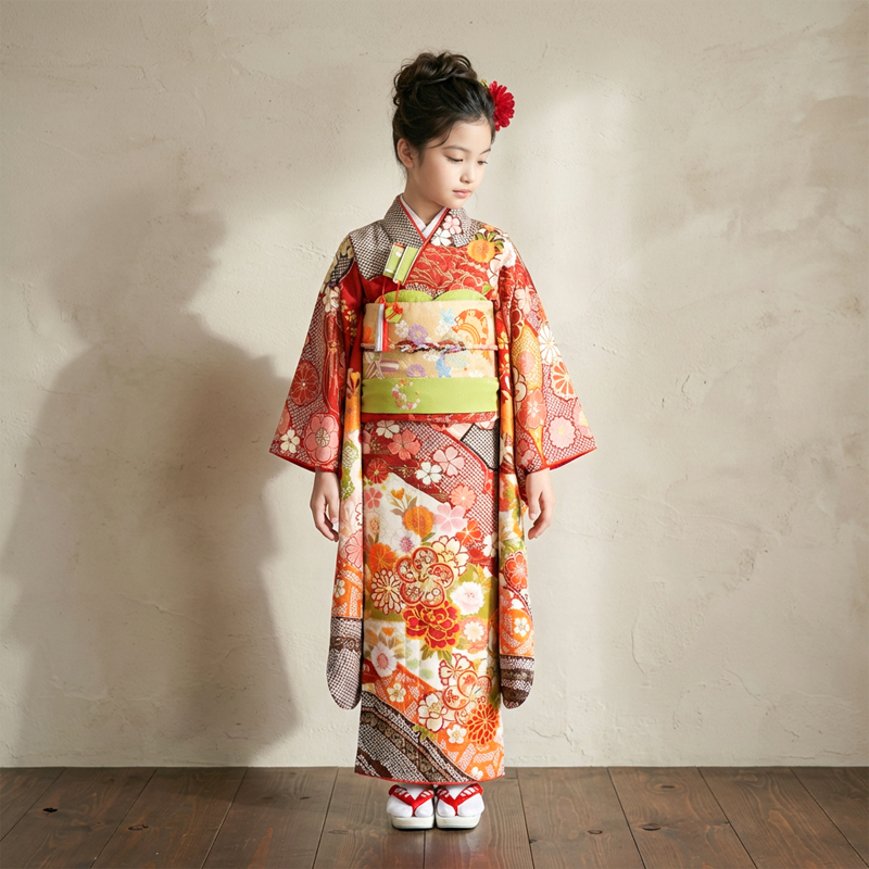 七五三着物7歳女の子画像