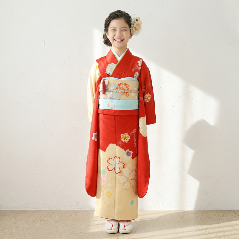七五三着物7歳女の子画像