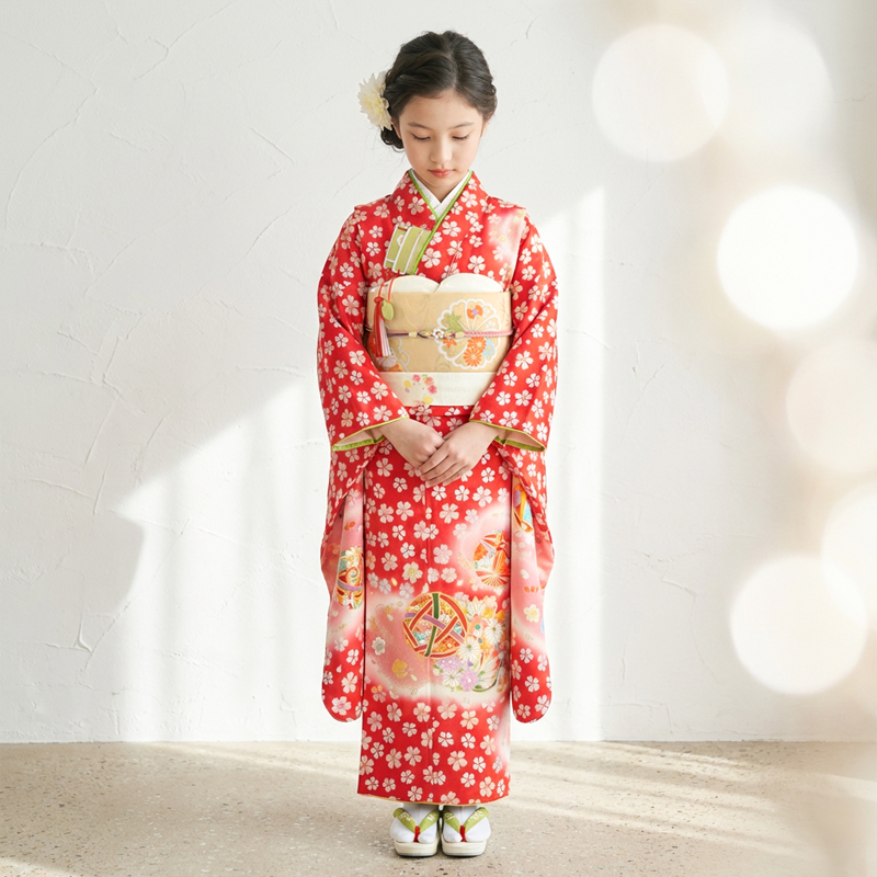 七五三着物7歳女の子画像