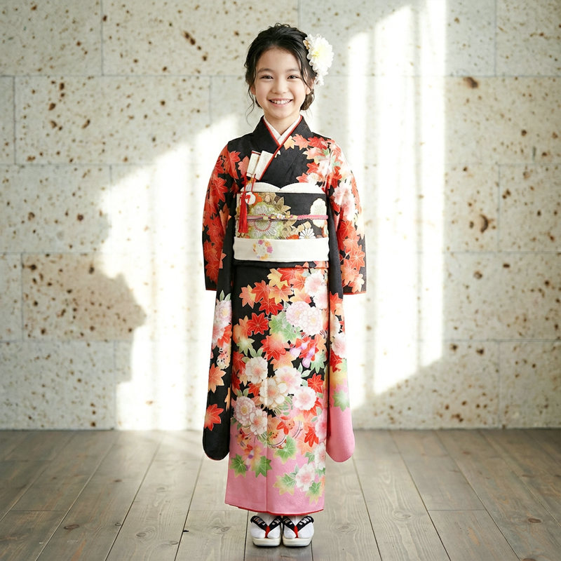 七五三着物7歳女の子画像