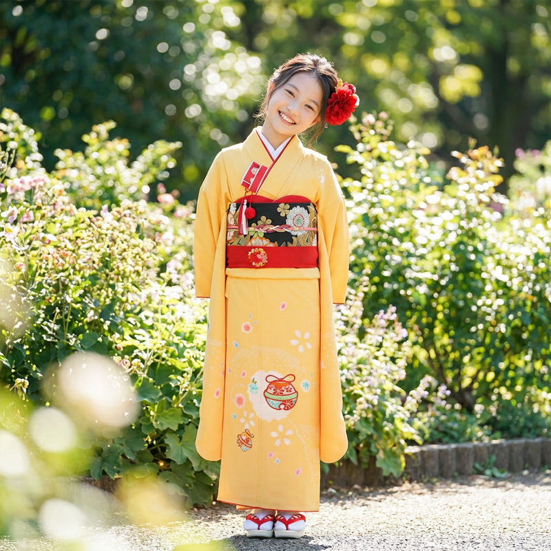 七五三着物7歳女の子画像