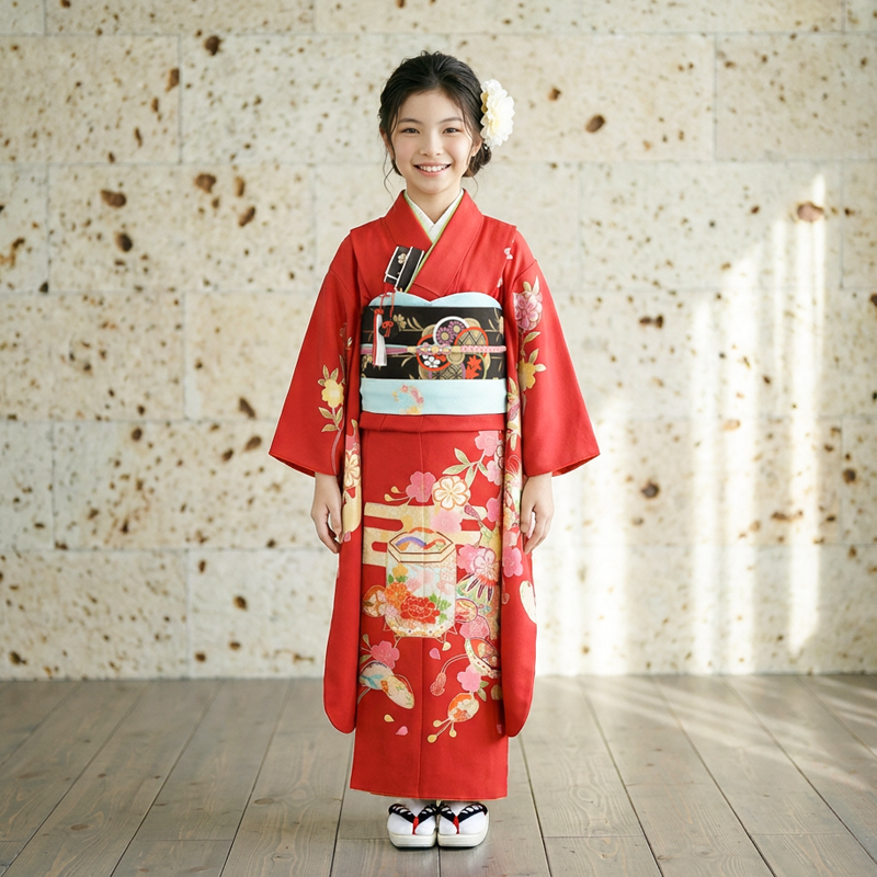 七五三着物7歳女の子画像