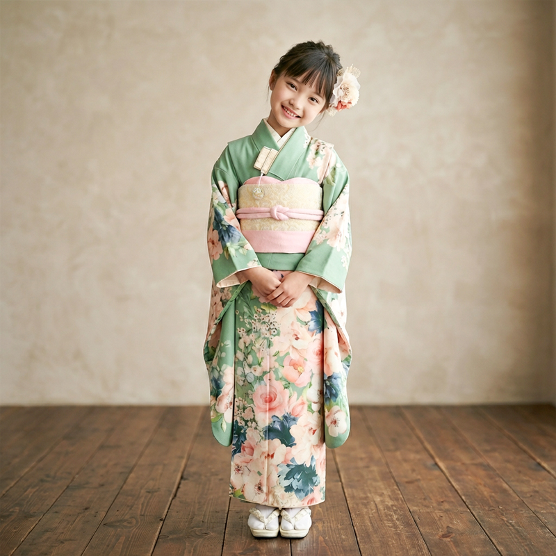 七五三着物7歳女の子画像