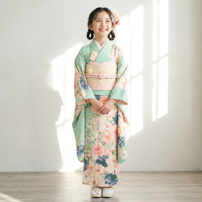 七五三着物7歳女の子画像