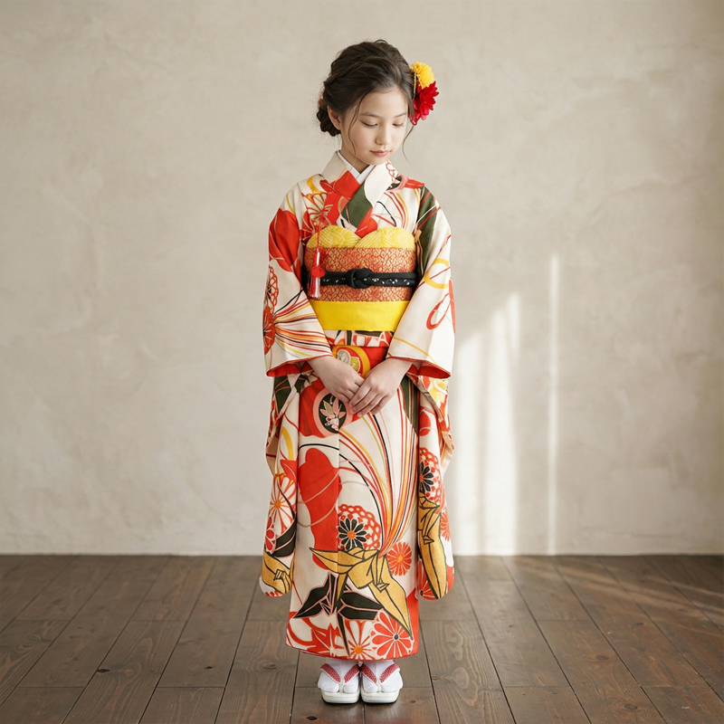 七五三着物7歳女の子画像