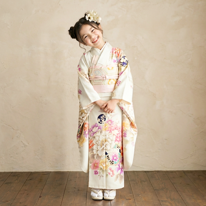 七五三着物7歳女の子画像