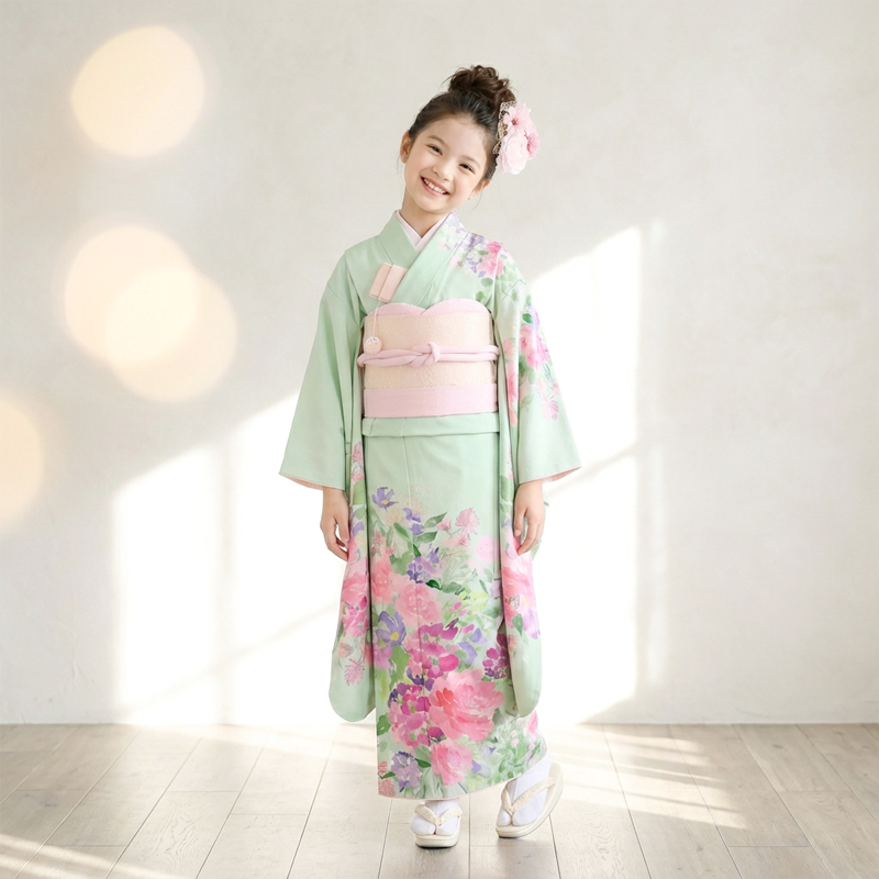 七五三着物7歳女の子画像