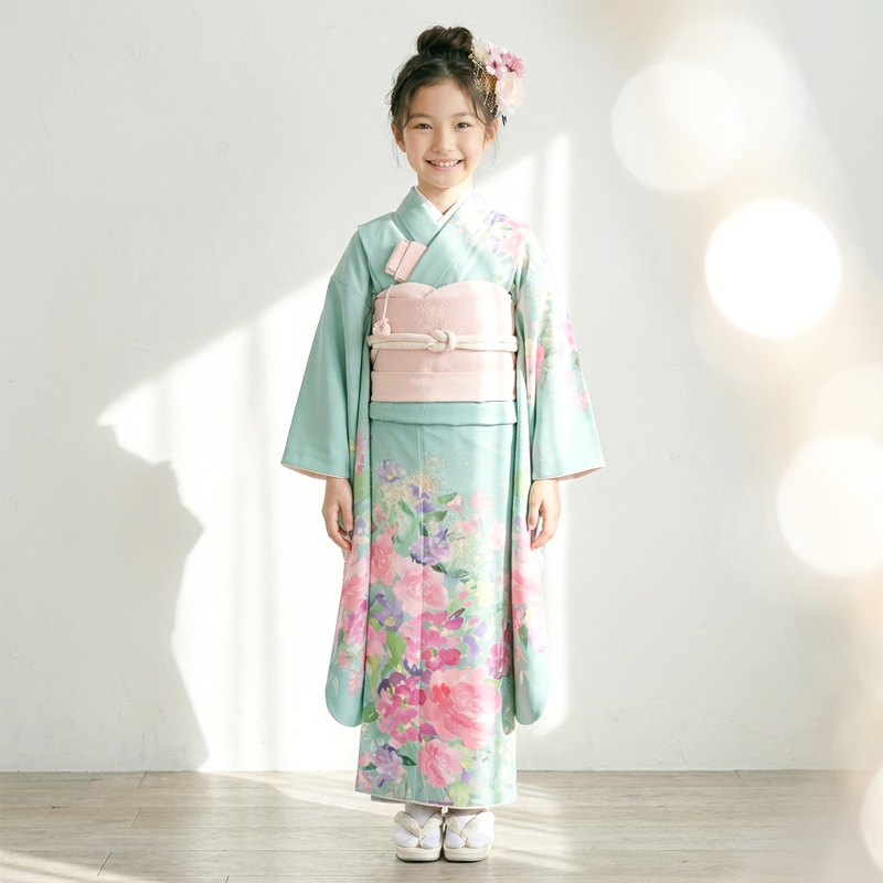 七五三着物7歳女の子画像