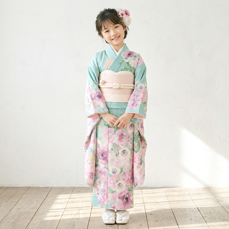 七五三着物7歳女の子画像