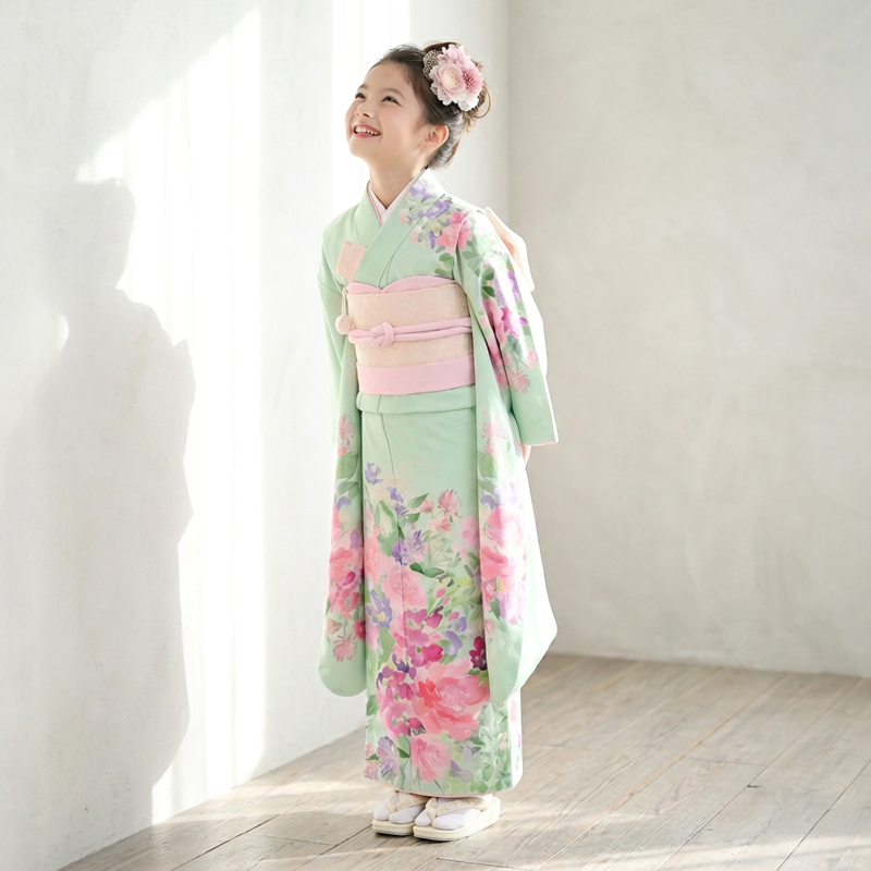 七五三着物7歳女の子画像