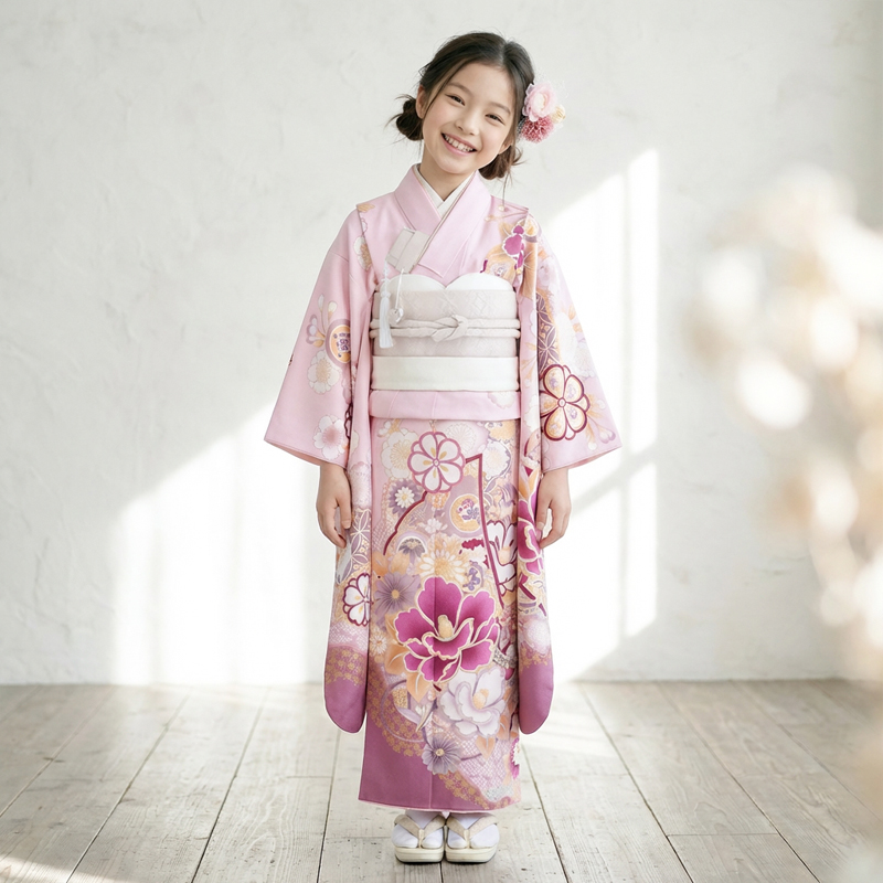 七五三着物7歳女の子画像