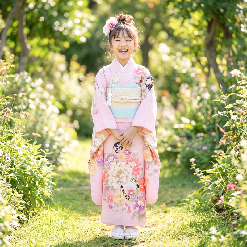 七五三着物7歳女の子画像