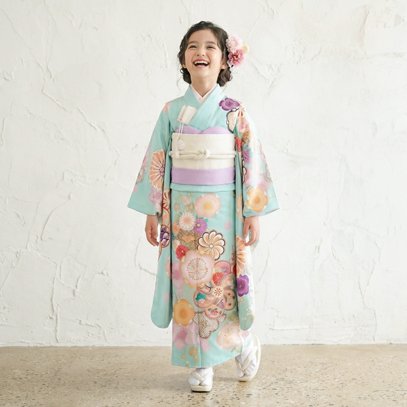 七五三着物7歳女の子画像