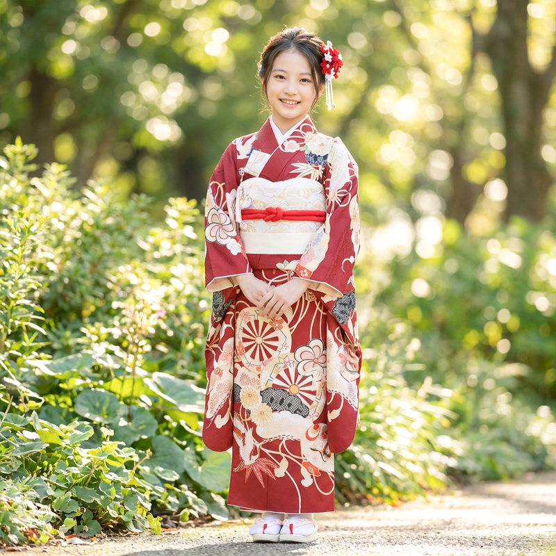 七五三着物7歳女の子画像
