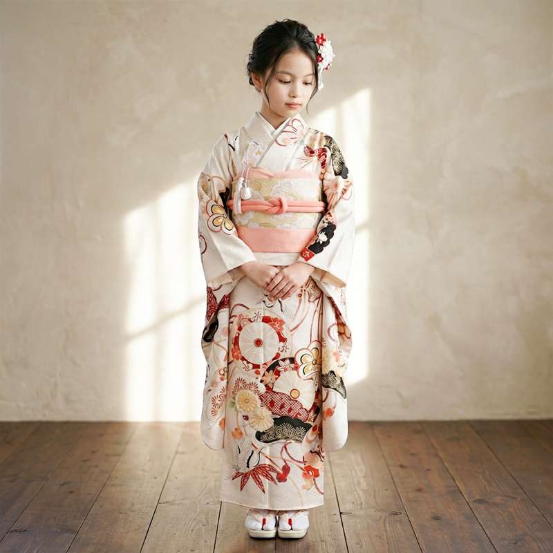 七五三着物7歳女の子画像