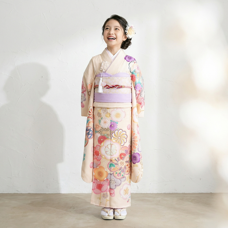 七五三着物7歳女の子画像