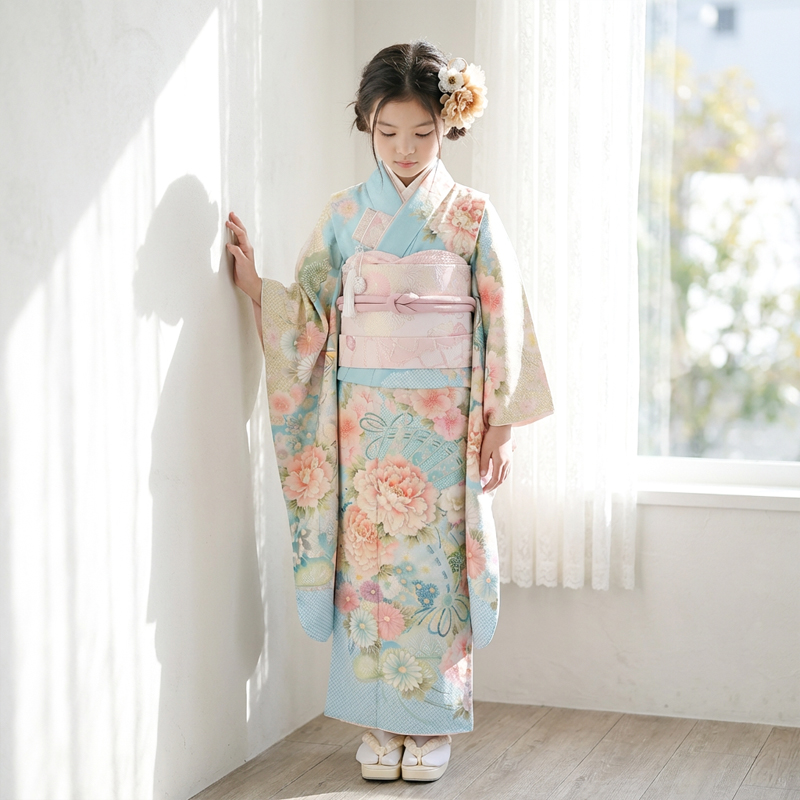 七五三着物7歳女の子画像