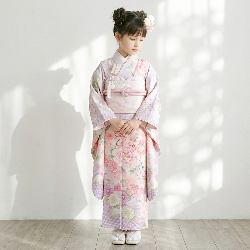 七五三着物7歳女の子画像