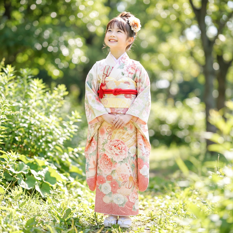 七五三着物7歳女の子画像
