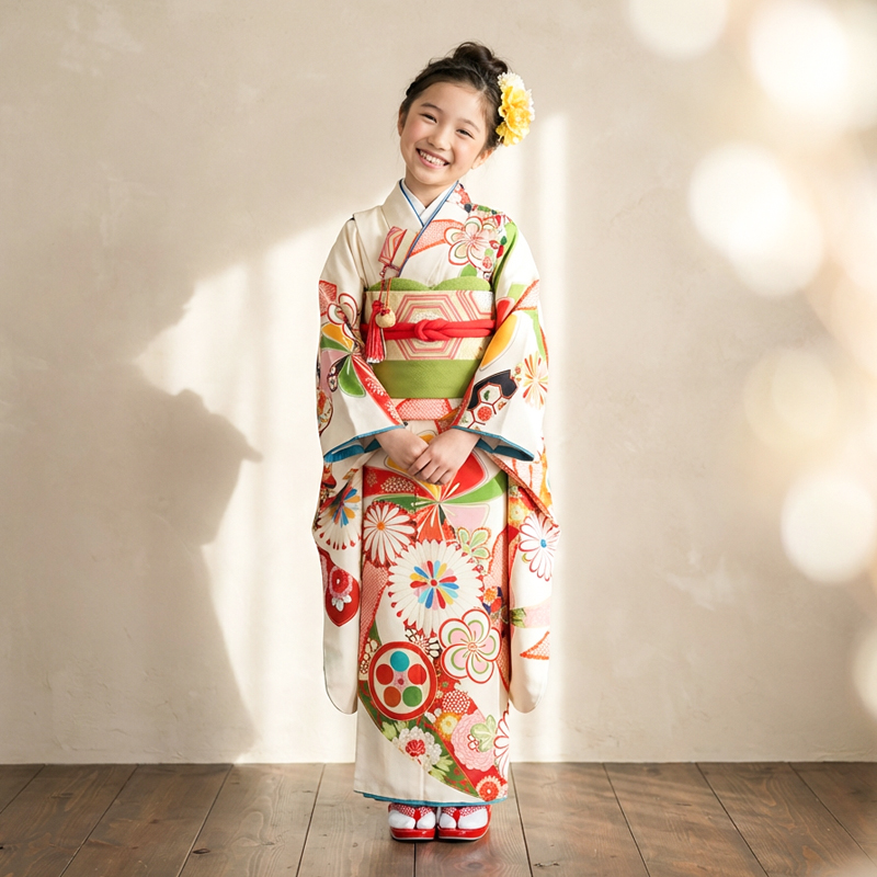 七五三着物7歳女の子画像