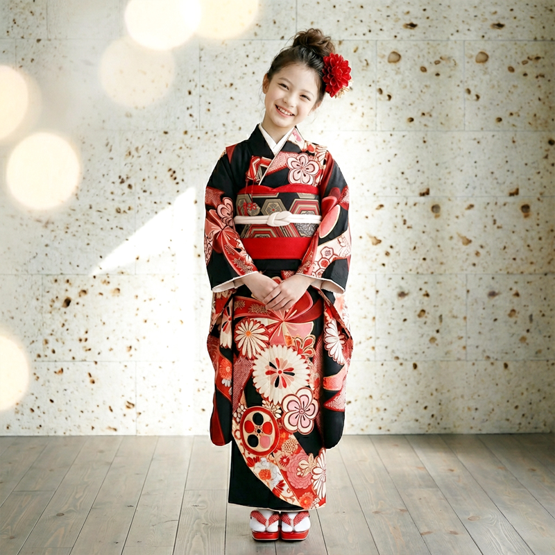 七五三着物7歳女の子画像