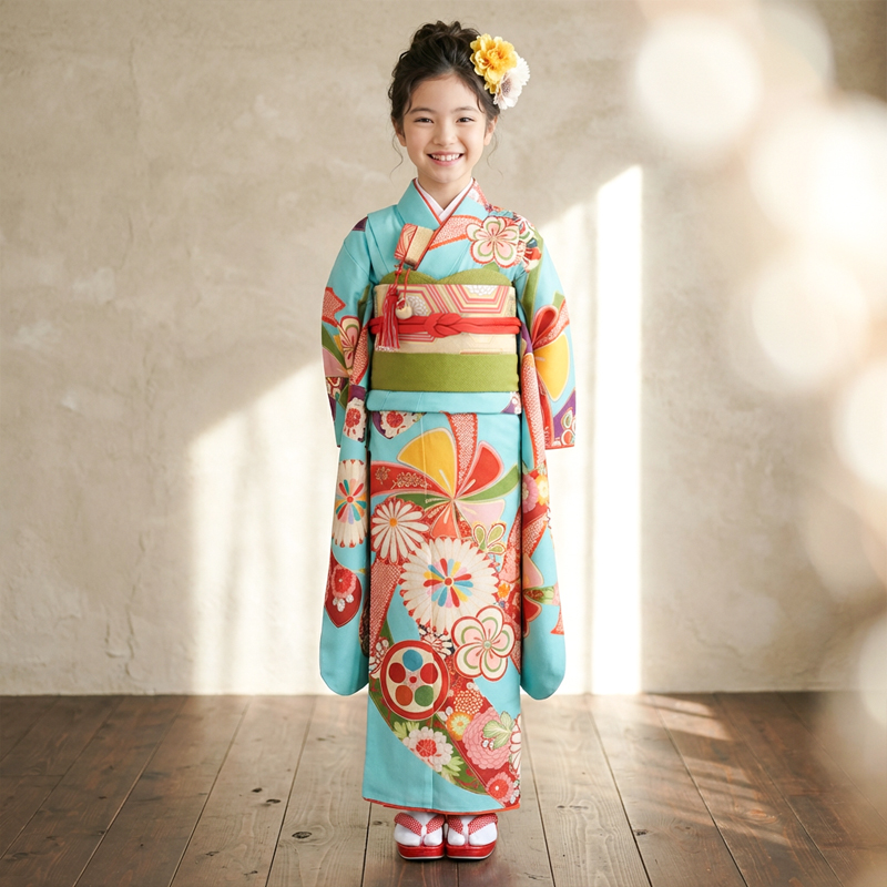 七五三着物7歳女の子画像