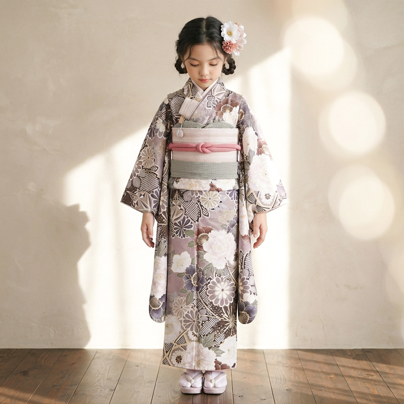 七五三着物7歳女の子画像