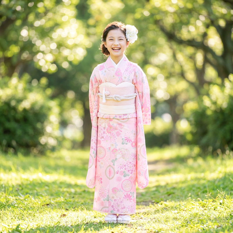 七五三着物7歳女の子画像