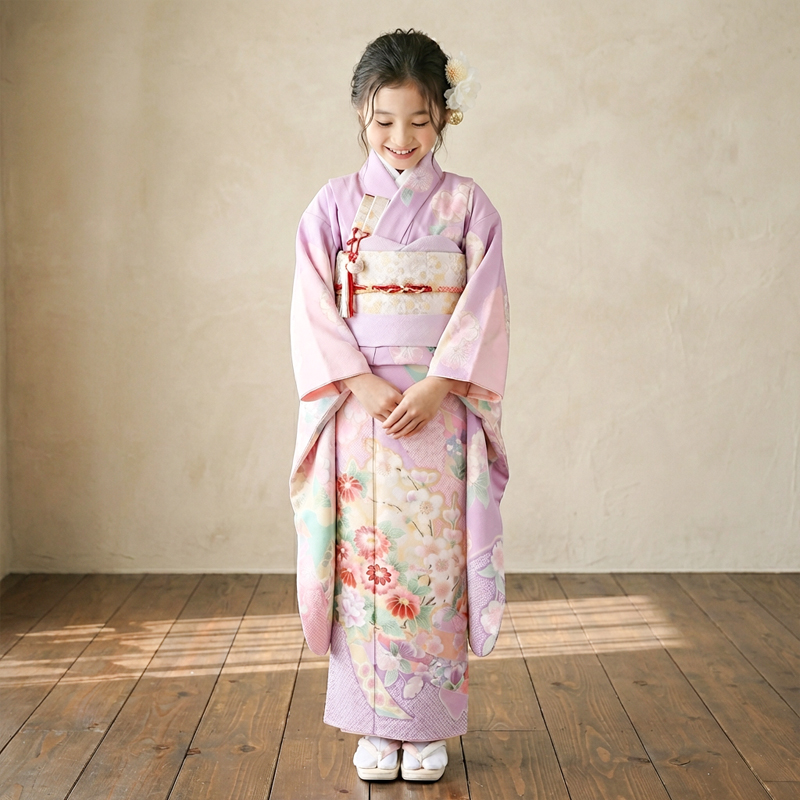 七五三着物7歳女の子画像