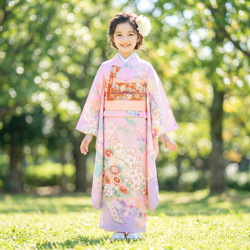 七五三着物7歳女の子画像