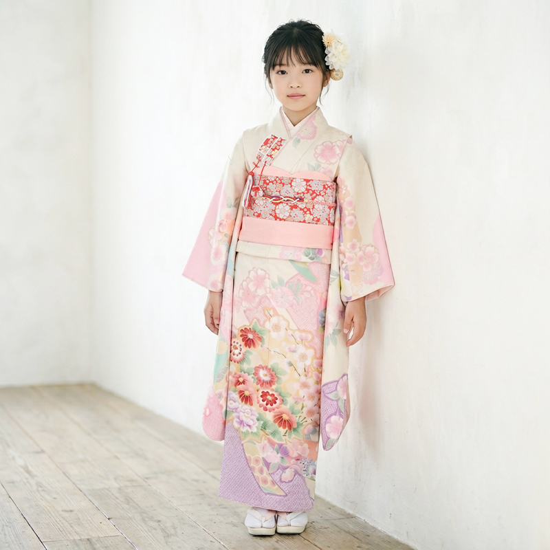 七五三着物7歳女の子画像