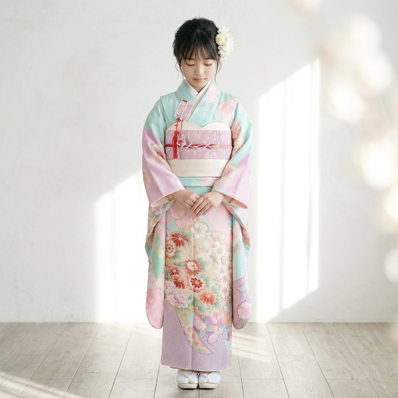 七五三着物7歳女の子画像