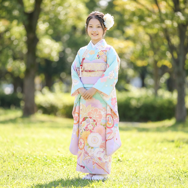 七五三着物7歳女の子画像